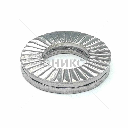 Heico-Lock шайба стопорно-клиновая широкая нержавеющая сталь A4 М8 Ø8.6x16.6x2.6 - Оникс